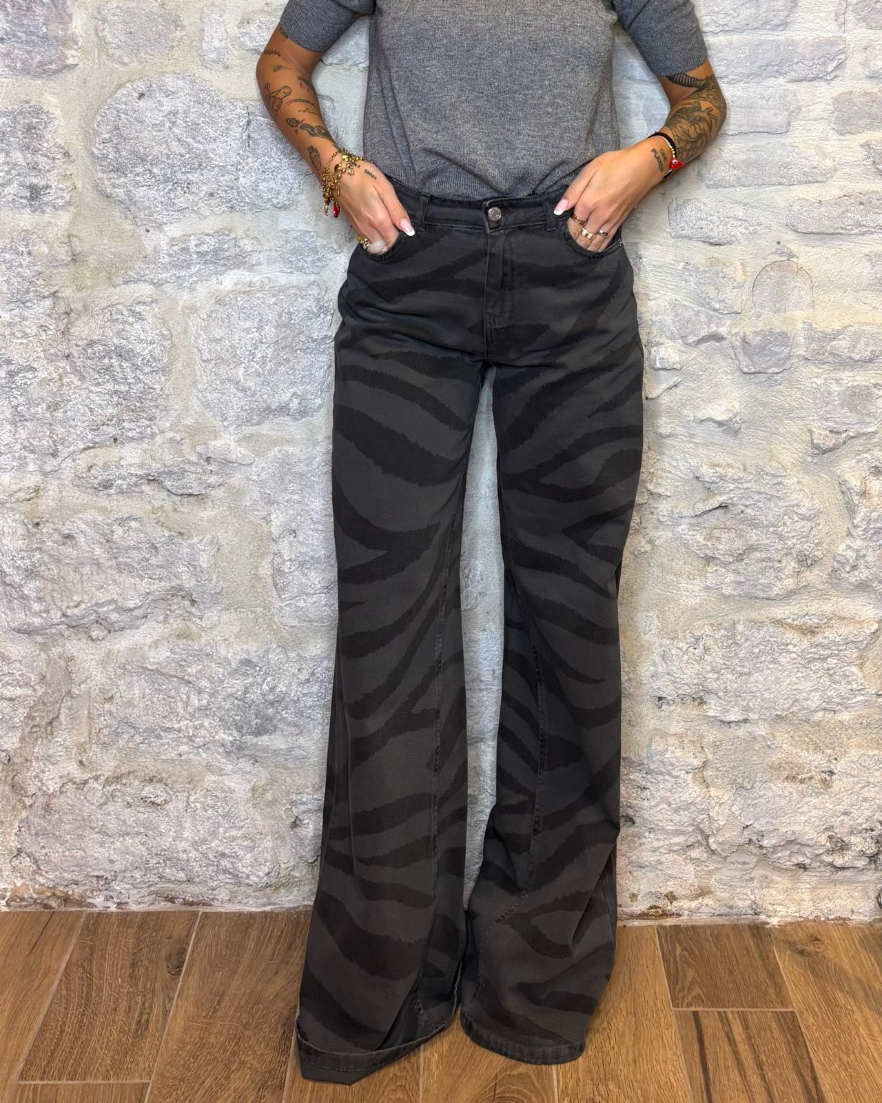 HAVE ONE jeans KETTY zebrato Image