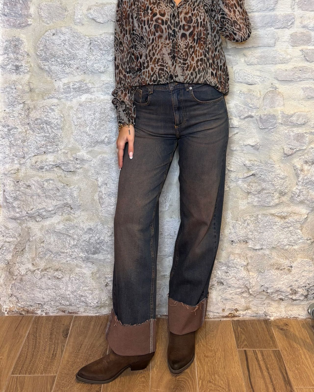 DIXIE jeans STELLA lavaggio vintage pink Image