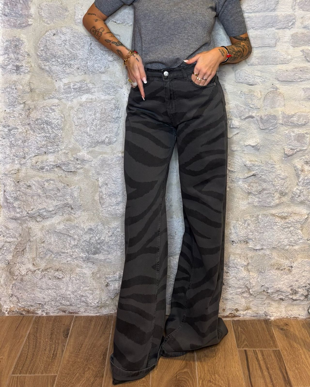 HAVE ONE jeans KETTY zebrato Image