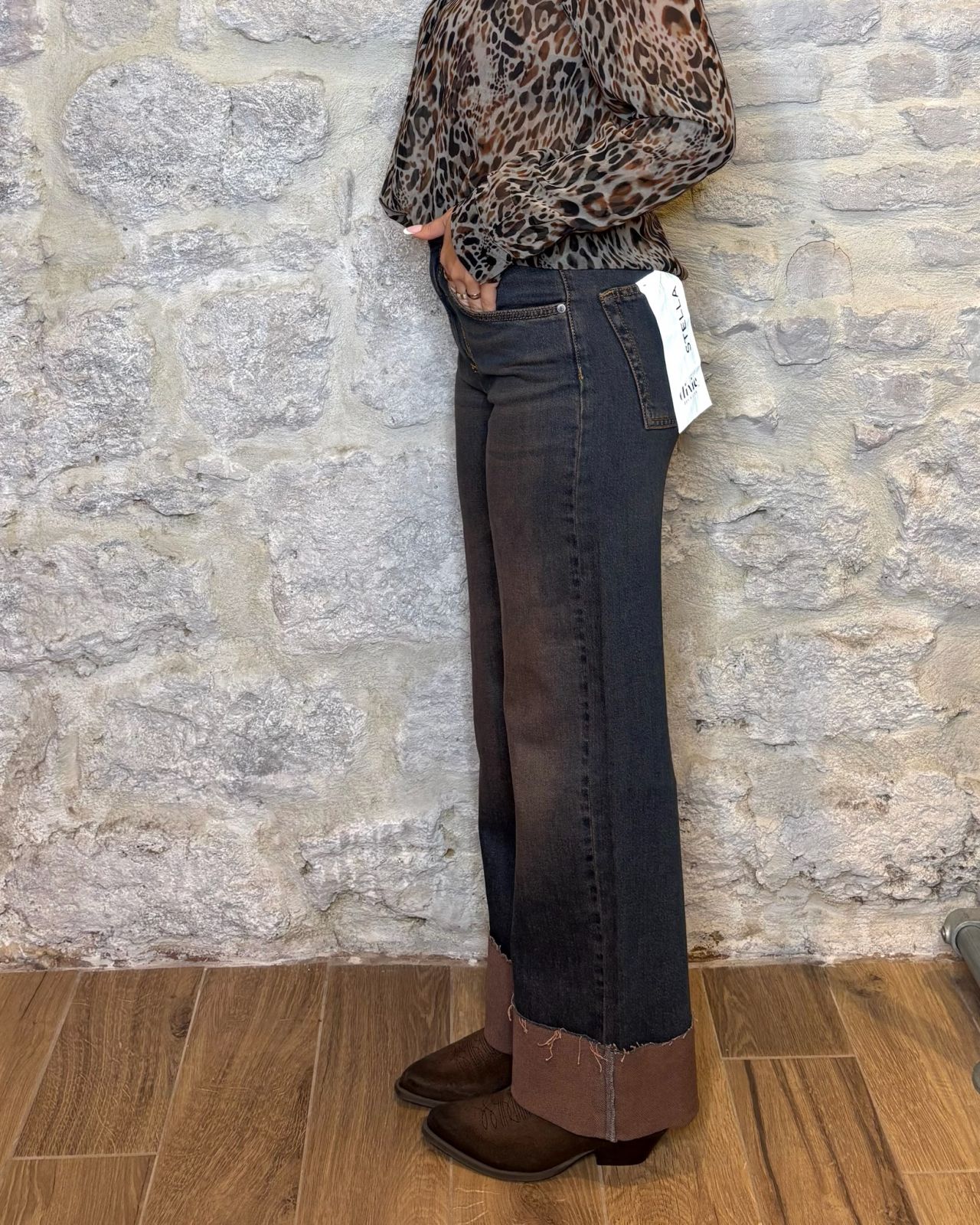 DIXIE jeans STELLA lavaggio vintage pink Image