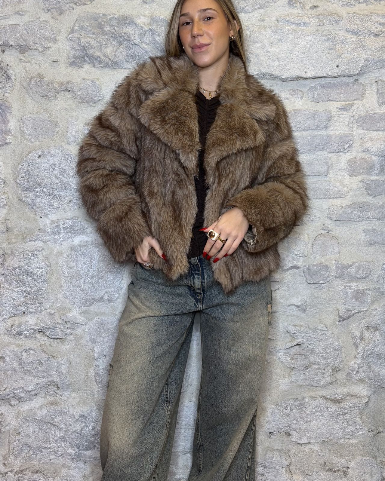 NUMERO6SELECTION eco pelliccia sabbia Image