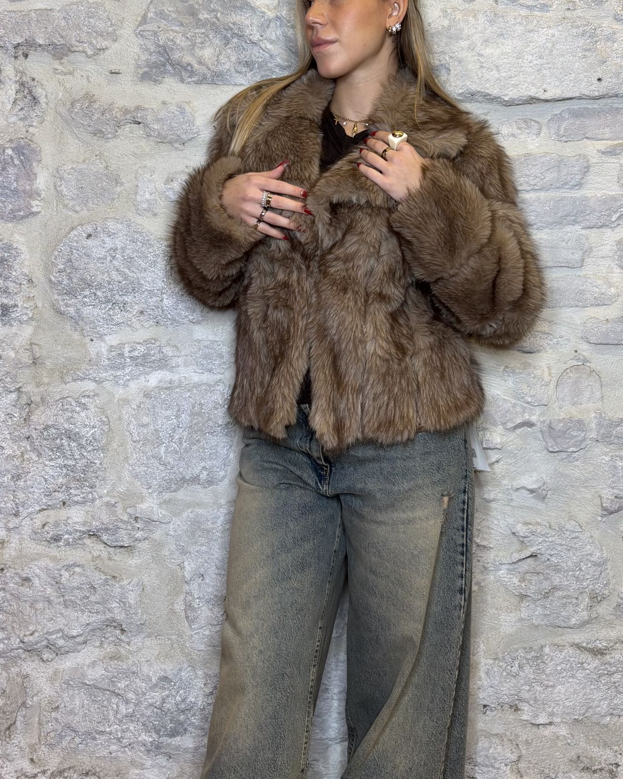 NUMERO6SELECTION eco pelliccia sabbia Image