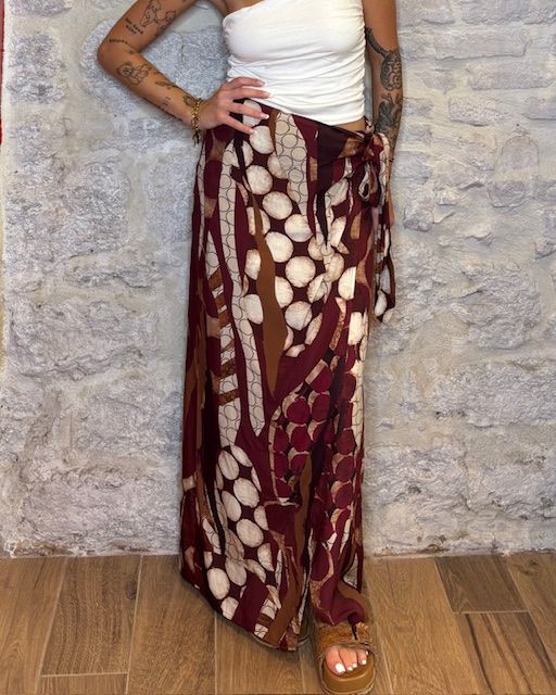SUSY MIX gonna pareo stampa etnica vino Image