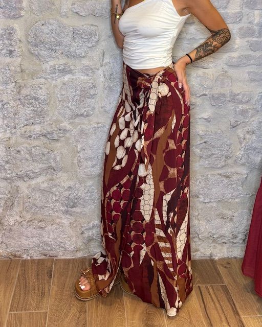 SUSY MIX gonna pareo stampa etnica vino Image