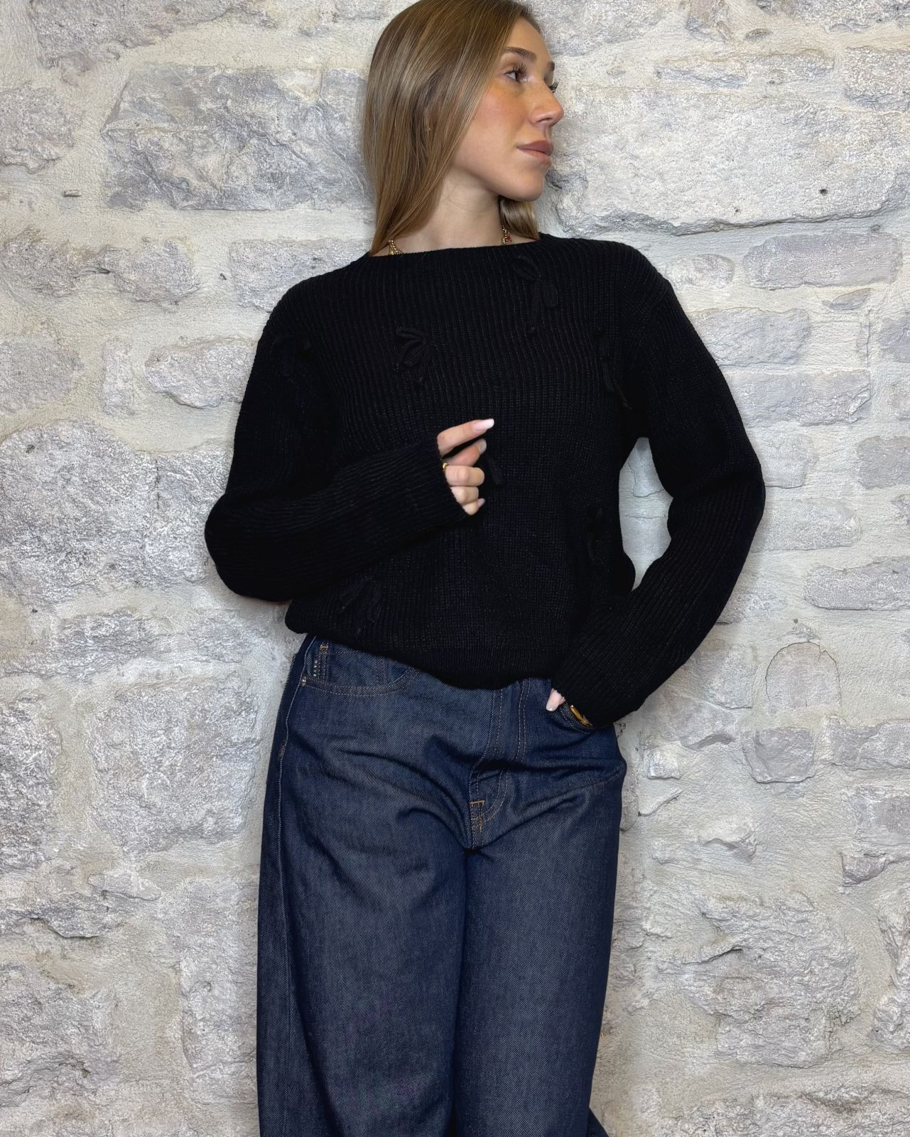 SUSY MIX maglia fiocchi nero Image