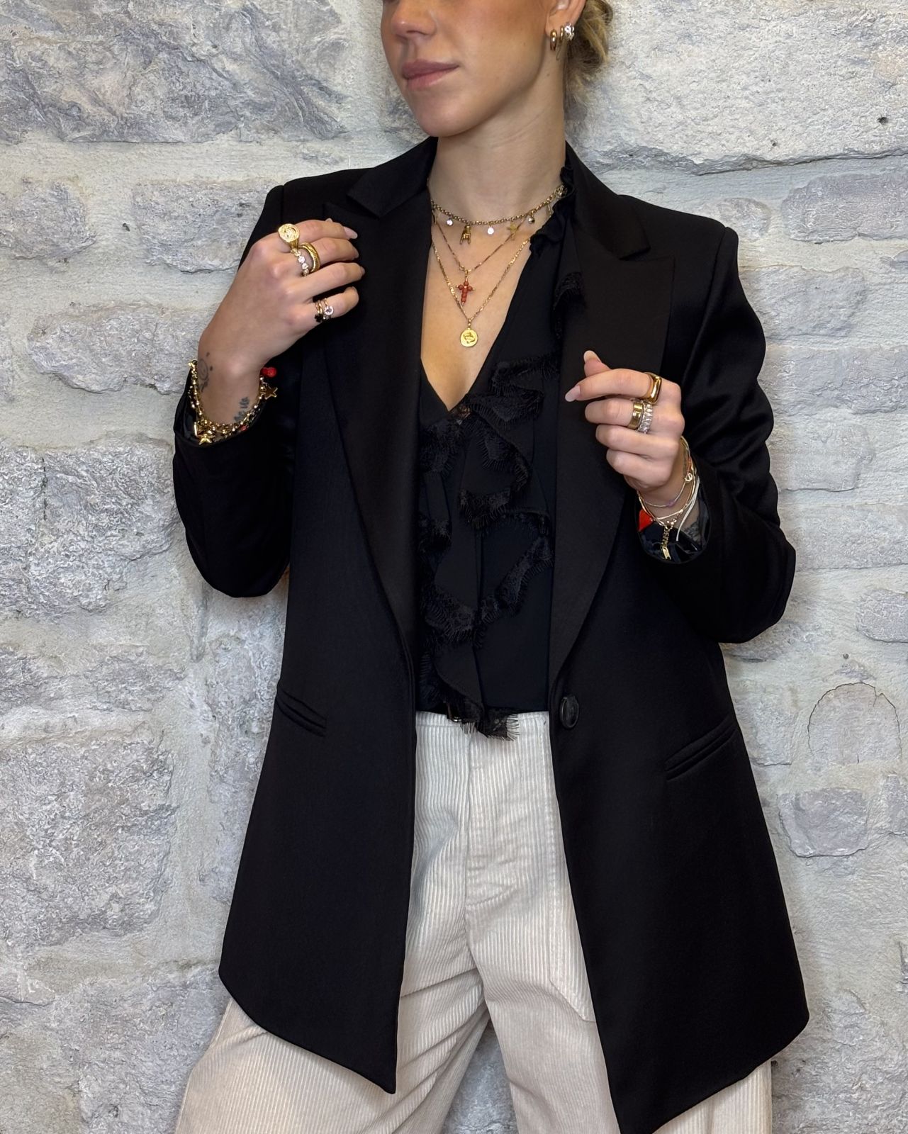 PHILIA LOFT giacca maschile nera Image