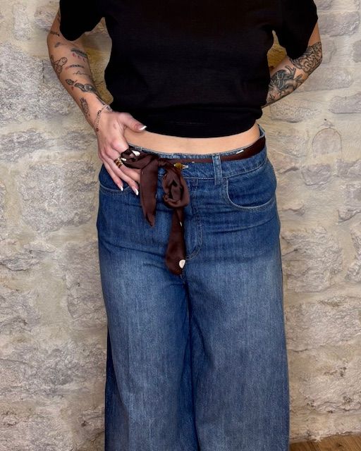 TENSIONE IN jeans CASTO gamba larga Image