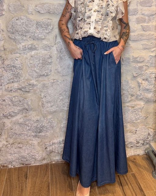 SUSY MIX gonna lunga in chambray Image