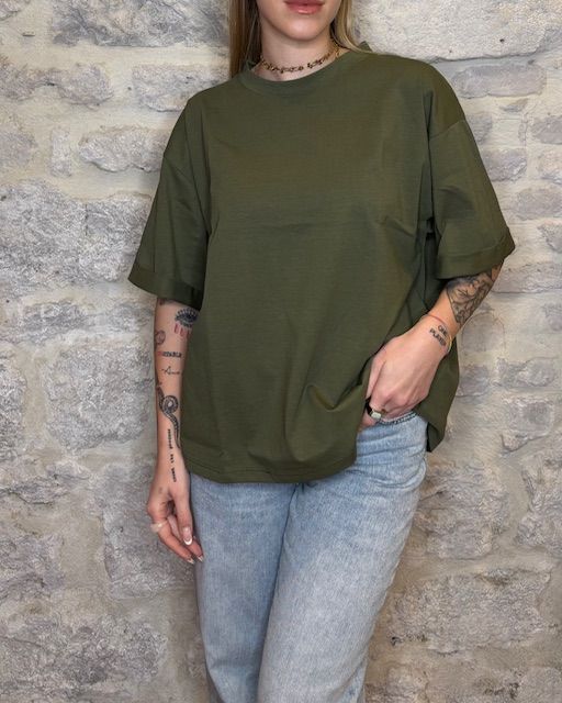 SUSY MIX t-shirt over verde militare Image