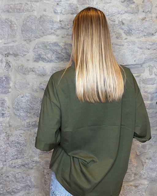 SUSY MIX t-shirt over verde militare Image