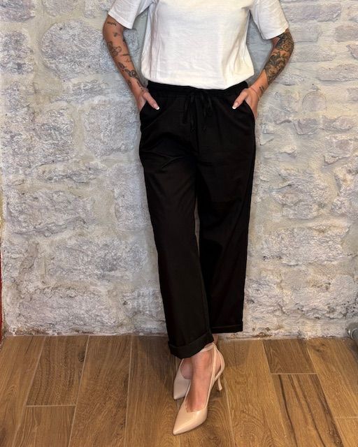 HAVE ONE pantalone tela paracadute nero Image
