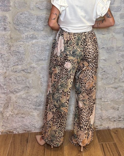SUSY MIX pantalone leggero stampa macula/fiori Image