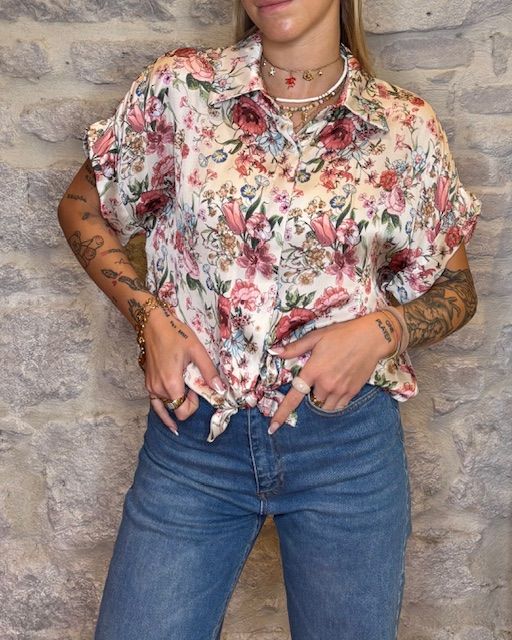 SUSY MIX Camicia viscosa stampa floreale  Image